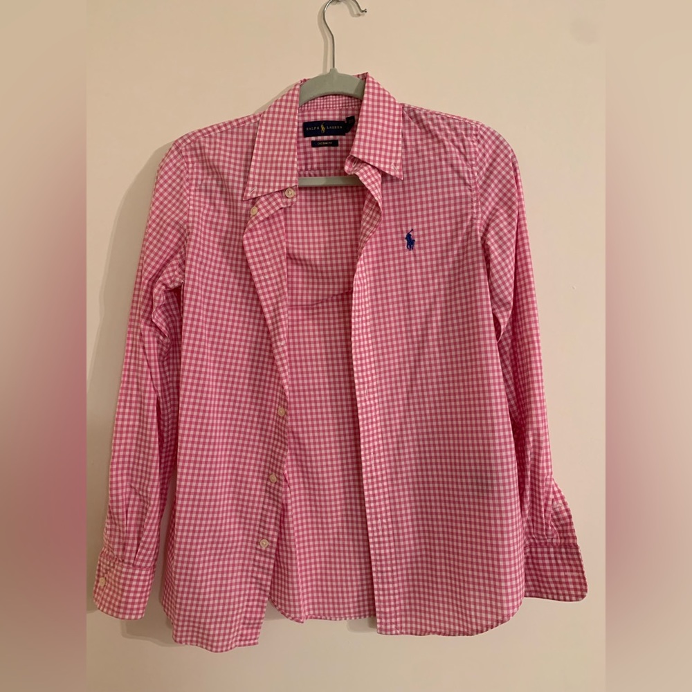 Ralph Lauren gingham button up cotton shirt